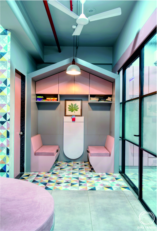 Comfortable patient waiting area